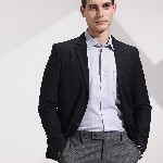 INVICTUS Men Slim-Fit Single-Breasted Smart Casual Blazer