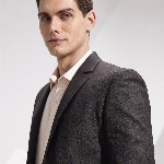 INVICTUS Checked Slim Fit Single-Breasted Smart Casual Blazer