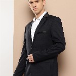 INVICTUS Single-Breasted Slim Fit Blazer