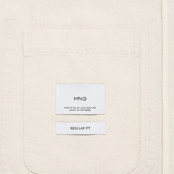 MANGO MAN Notched Lapel Collar Single-Breasted Blazers with Back Slit