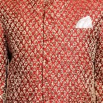 VASTRAMAY Men Maroon  Self-Design Slim-Fit Bandhgala Blazer