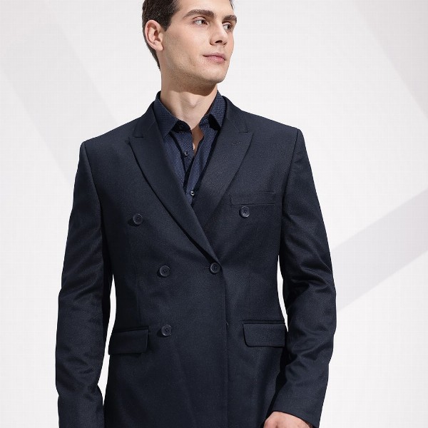 INVICTUS Notched Lapel Collar Slim Fit Formal Blazer
