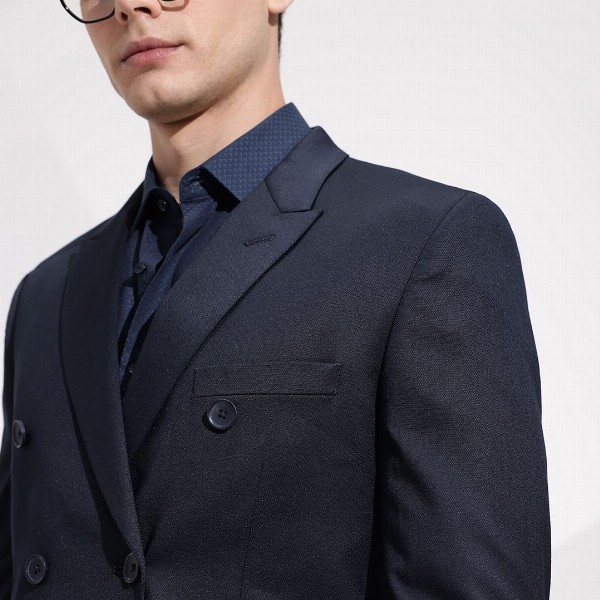 INVICTUS Notched Lapel Collar Slim Fit Formal Blazer