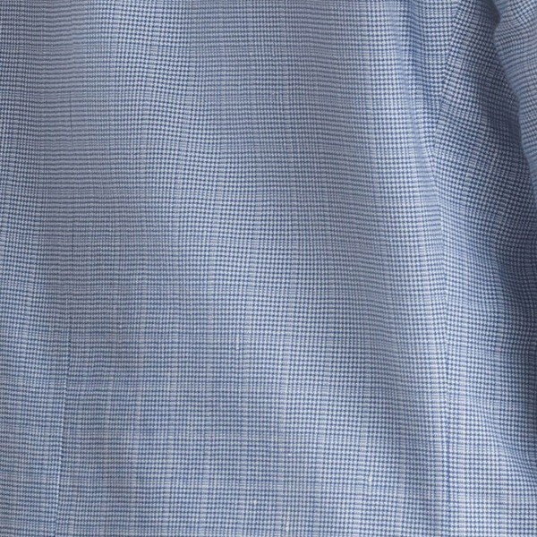 ColorPlus Men Blue Checked Single-Breasted Linen Formal Blazers