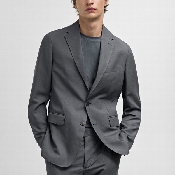 MANGO MAN Single-Breasted Slim Fit Suit Blazer