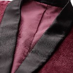 INVICTUS Velvet Finish Slim Fit Party Blazer
