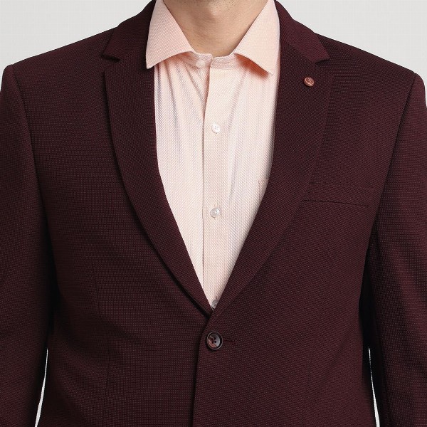 Turtle Self-Design Single-Breasted Casual Blazer