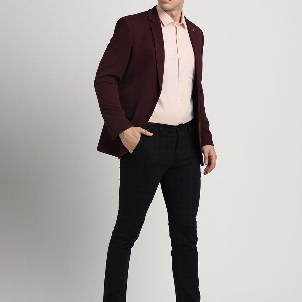 Turtle Self-Design Single-Breasted Casual Blazer