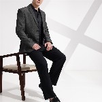 INVICTUS Self-Design Slim Fit Single-Breasted Smart Casual Blazer