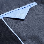 Park Avenue Men Navy Blue Super Slim Fit Solid Single-Breasted Formal Blazer