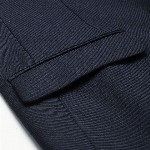 Park Avenue Men Navy Blue Super Slim Fit Solid Single-Breasted Formal Blazer