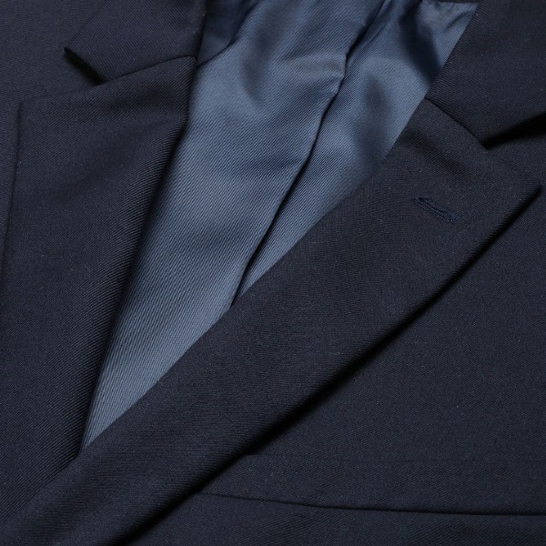 Park Avenue Men Navy Blue Super Slim Fit Solid Single-Breasted Formal Blazer