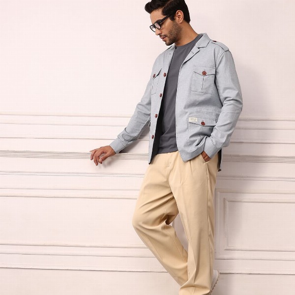 Mr Bowerbird Redloop Power Blazers Single-Breasted Tailored Fit Blazer with Shoulder Tabs