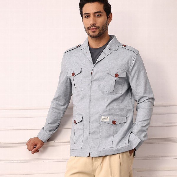 Mr Bowerbird Redloop Power Blazers Single-Breasted Tailored Fit Blazer with Shoulder Tabs